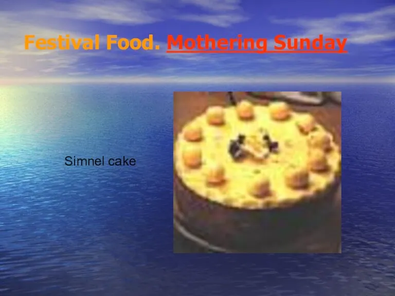 Festival Food. Mothering Sunday Simnel cake