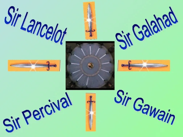 Sir Galahad Sir Percival Sir Gawain Sir Lancelot