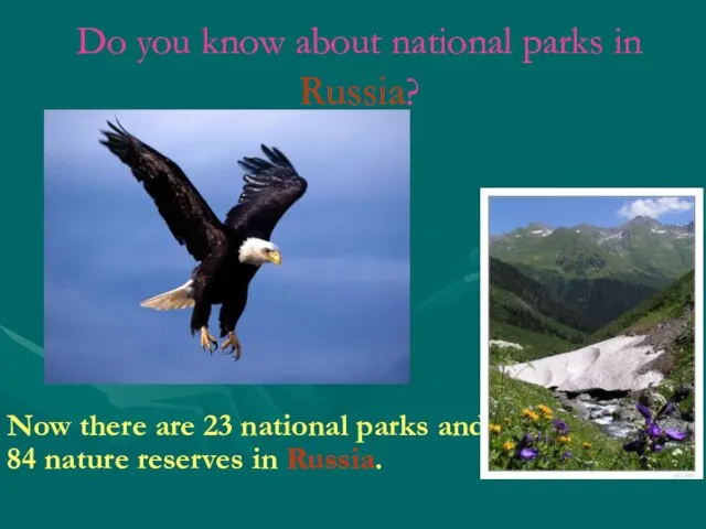 Do you know about national parks in Russia? Now there are 23