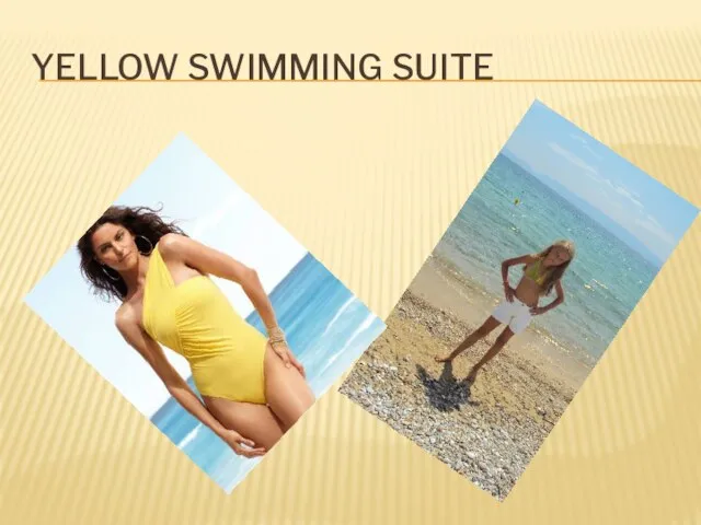 Yellow swimming suite