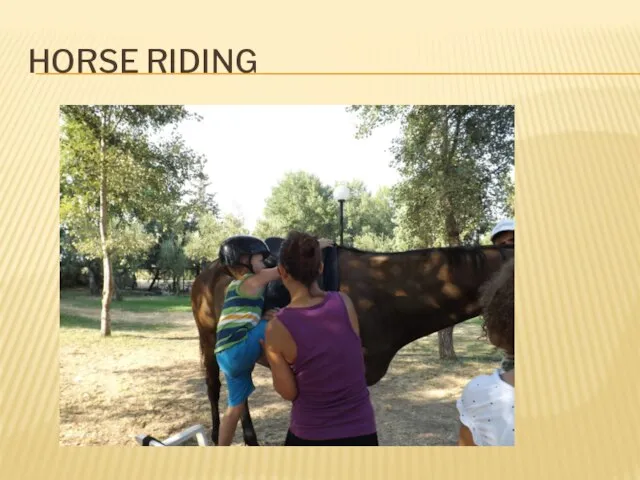 Horse riding