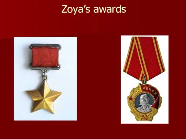 Zoya’s awards