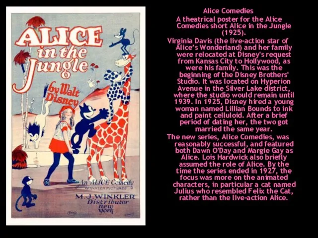 Alice Comedies A theatrical poster for the Alice Comedies short Alice in