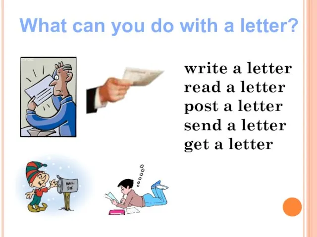 write a letter read a letter post a letter send a letter
