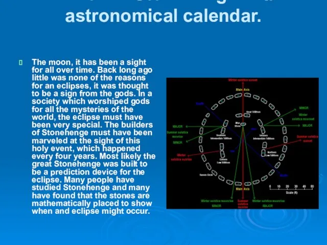 Version 2. Stonehenge is an astronomical calendar. The moon, it has been
