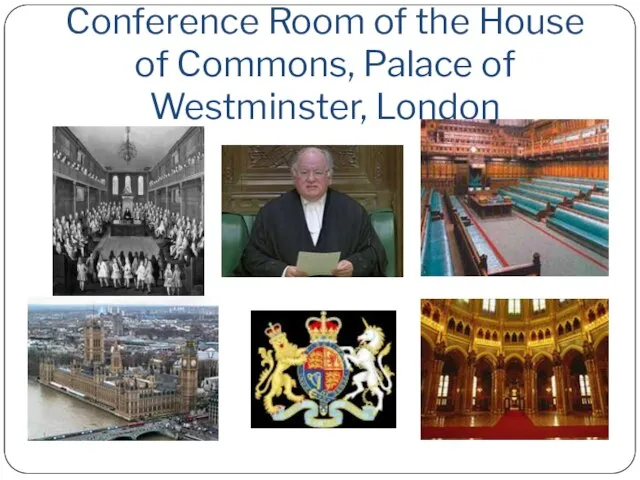 Conference Room of the House of Commons, Palace of Westminster, London