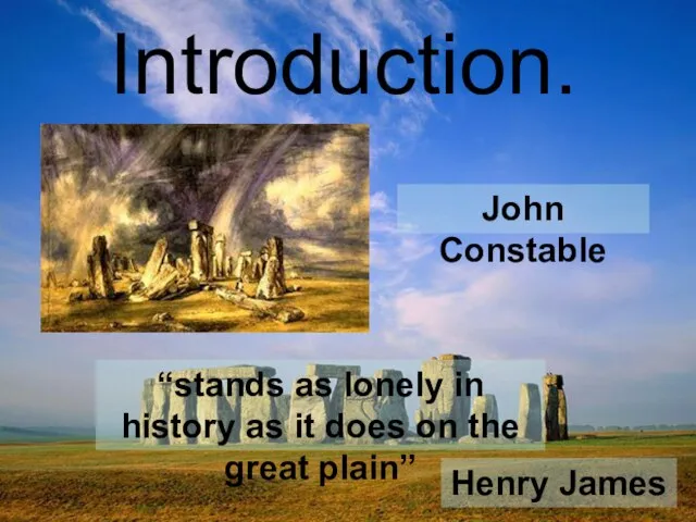 Introduction. “stands as lonely in history as it does on the great