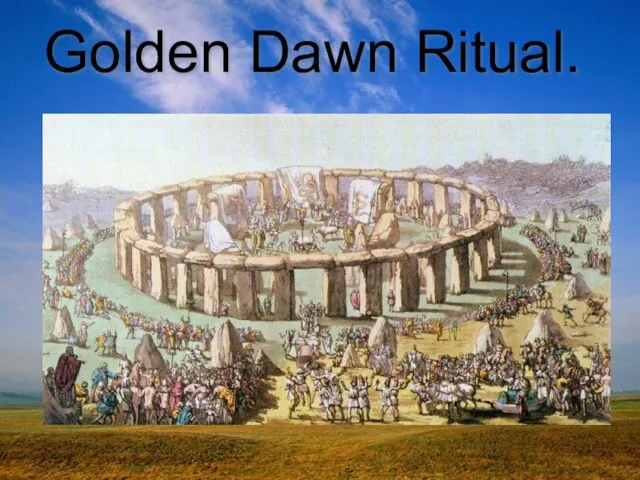 Golden Dawn Ritual.