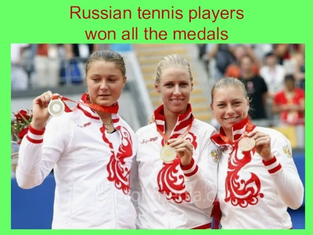 Russian tennis players won all the medals