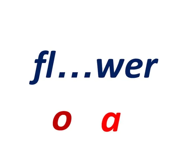 fl…wer o a