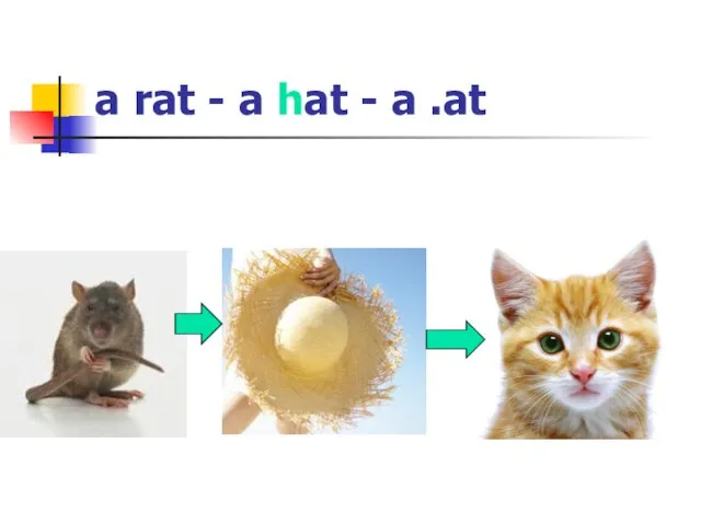 a rat - a hat - a .at