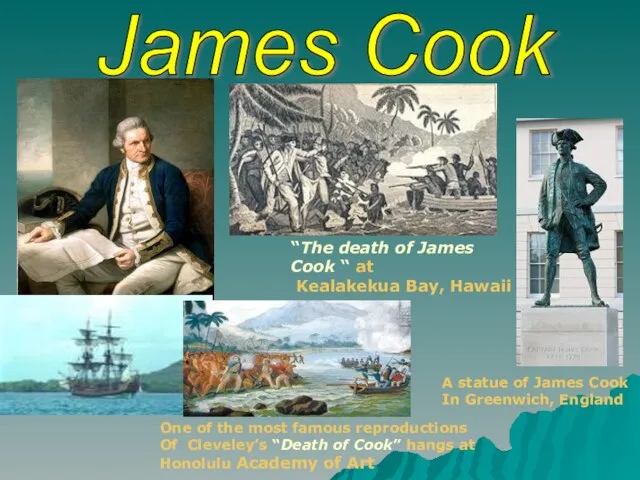 James Cook “The death of James Cook “ at Kealakekua Bay, Hawaii