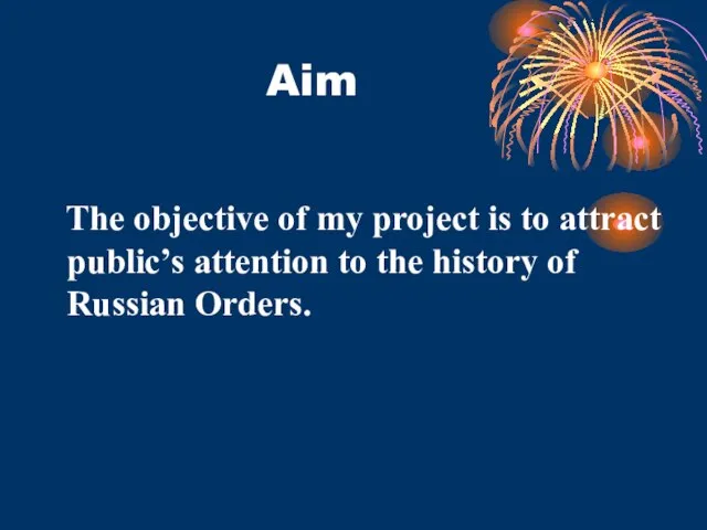 Aim The objective of my project is to attract public’s attention to