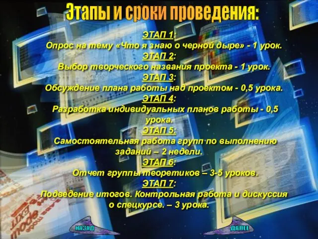 Этапы и сроки проведения: ЭТАП 1: Опрос на тему «Что я знаю