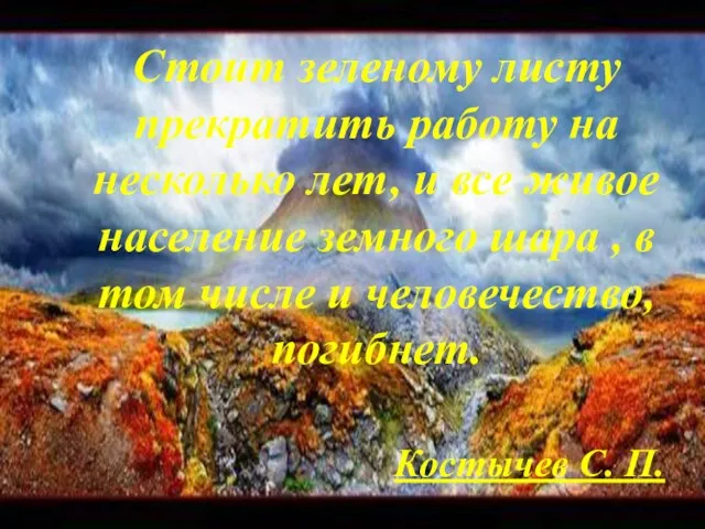 Стоит зеленому листу прекратить работу на несколько лет, и все живое население