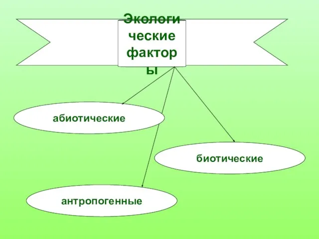 Экологические факторы абиотические биотические антропогенные