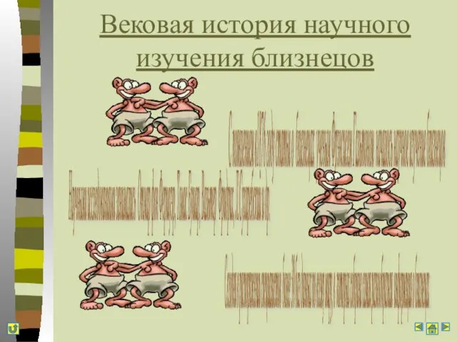 Вековая история научного изучения близнецов С появлением в1876 году статьи о близнецах