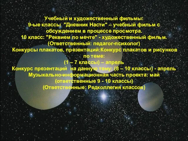 Учебный и художественный фильмы: 9-ые классы "Дневник Насти" – учебный фильм с