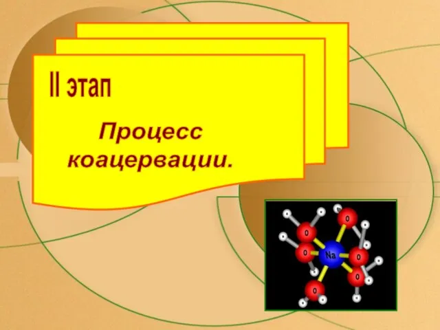 II этап Процесс коацервации.