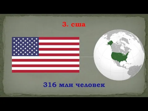 316 млн человек 3. сша