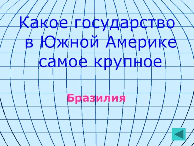 Какое государство в Южной Америке самое крупное Бразилия