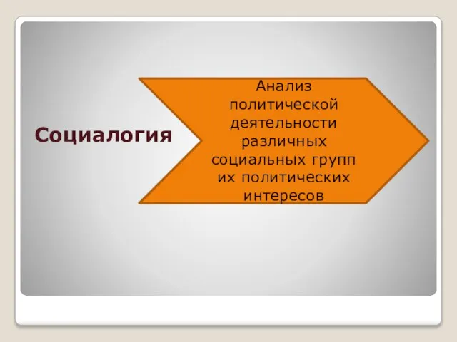 Социалогия Анализ политической деятельности различных социальных групп их политических интересов