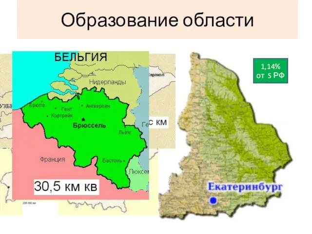 Образование области 17 января 1934 года Площадь 195 000 км² 1,14% от S РФ