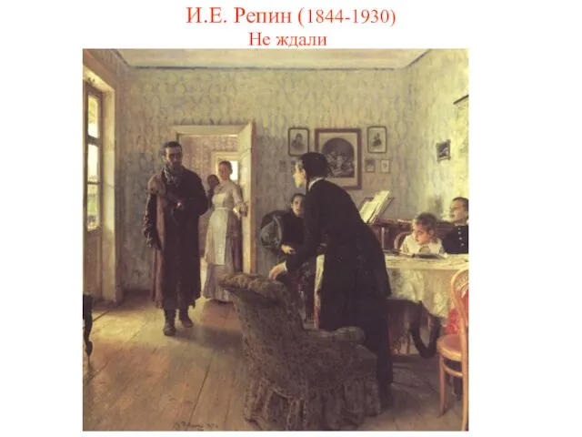 И.Е. Репин (1844-1930) Не ждали