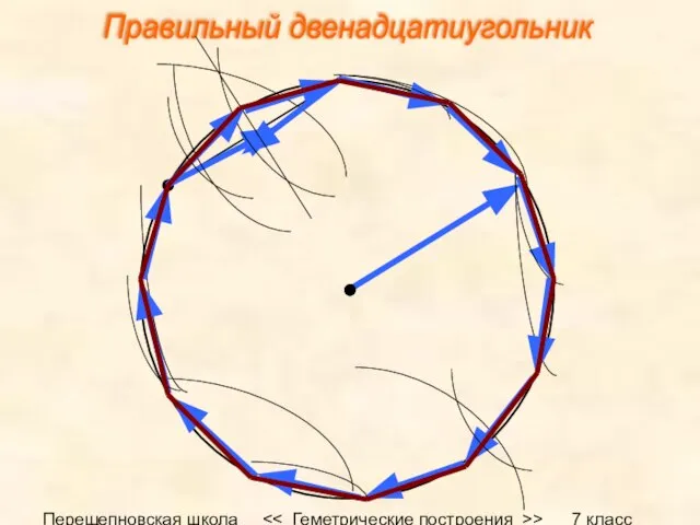 Перещепновская школа > 7 класс Правильный двенадцатиугольник