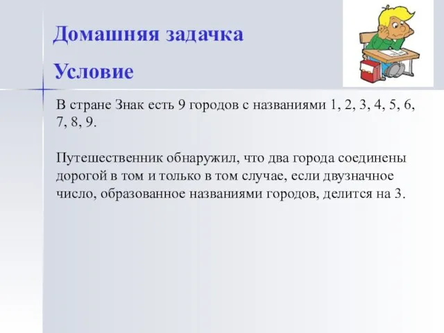 В стране Знак есть 9 городов с названиями 1, 2, 3, 4,