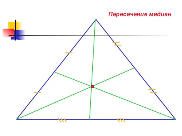 Пересечение медиан