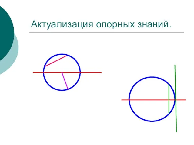 Актуализация опорных знаний.