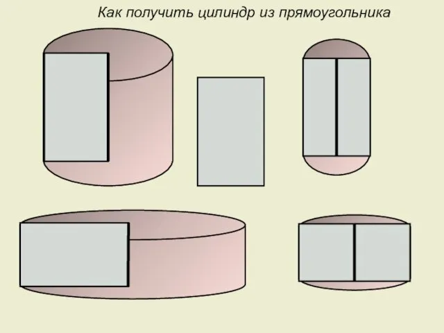 Как получить цилиндр из прямоугольника