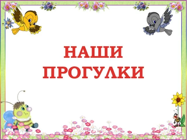 НАШИ ПРОГУЛКИ