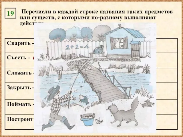 компот, суп, металл банан, бутерброд, яблоко, суп вещи, числа, книгу дверь, сумку,