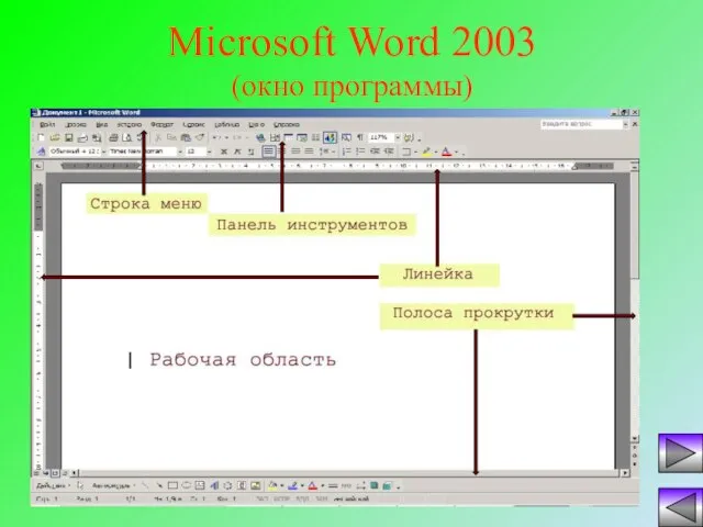 Microsoft Word 2003 (окно программы)