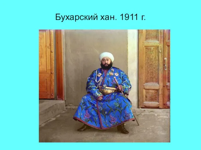 Бухарский хан. 1911 г.