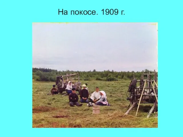 На покосе. 1909 г.