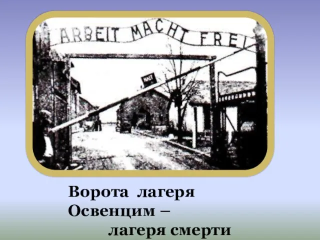 Ворота лагеря Освенцим – лагеря смерти