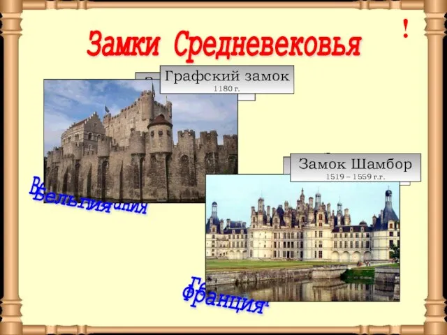 Замки Средневековья Замок Честоу построен в 11 веке Замок Вартбург построен в