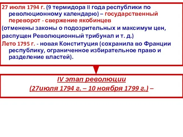 27 июля 1794 г. (9 термидора II года республики по революционному календарю)