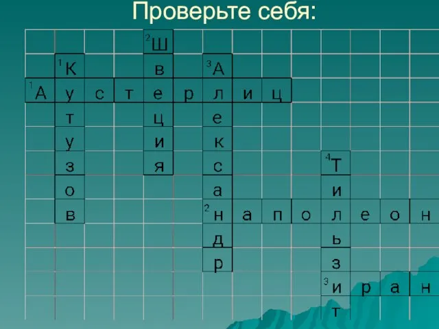 Проверьте себя: