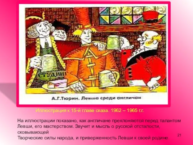 Иллюстрация к 15-й главе сказа. 1962 – 1965 г.г. На иллюстрации показано,