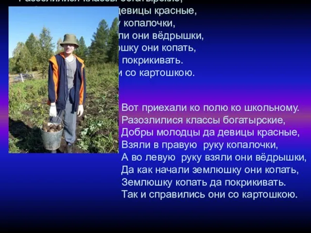 Вот приехали ко полю ко школьному. Разозлилися классы богатырские, Добры молодцы да