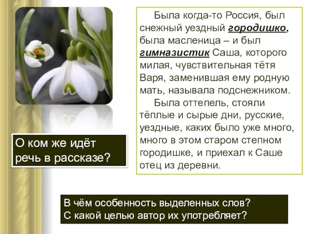 Была когда-то Россия, был снежный уездный городишко, была масленица – и был