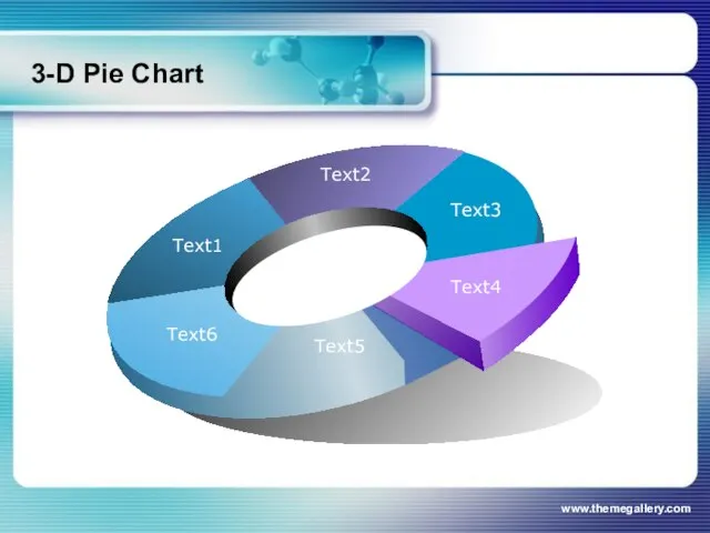 www.themegallery.com 3-D Pie Chart