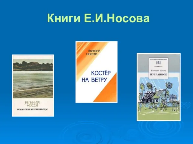 Книги Е.И.Носова