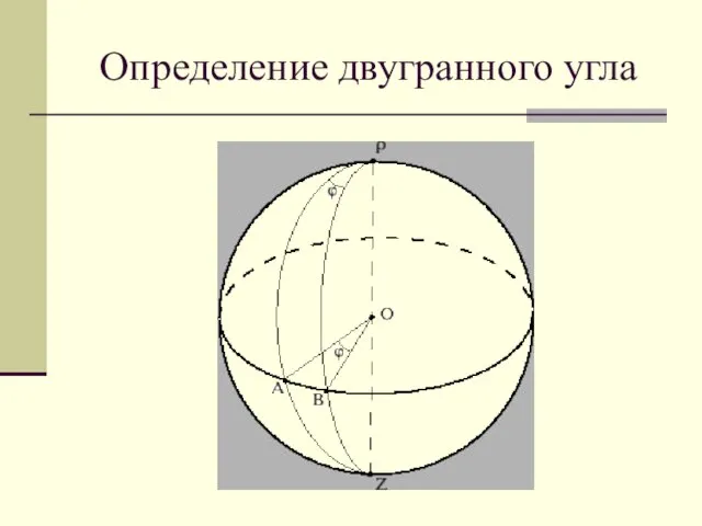 Определение двугранного угла