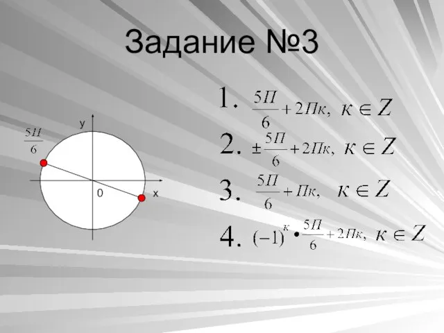 Задание №3 y x 0