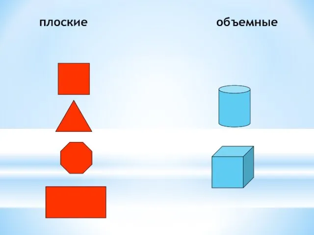 плоские объемные